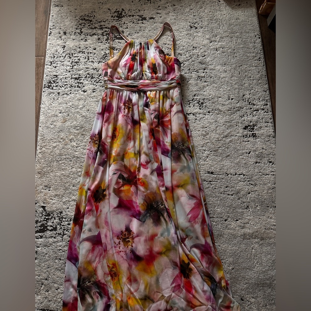 Cache Peach Satin Dress